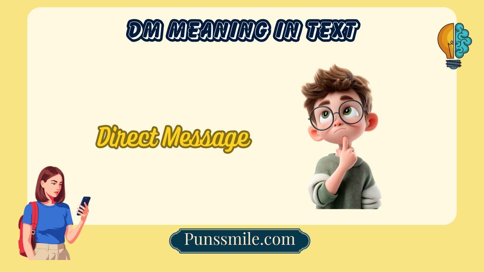 dm meaning in text