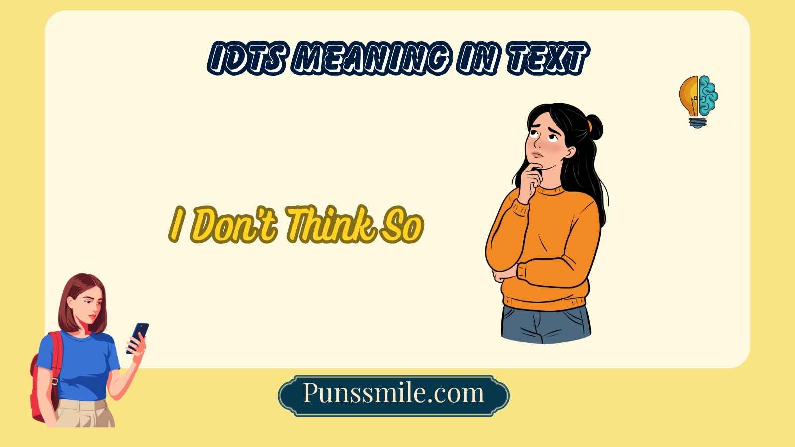 idts meaning in text