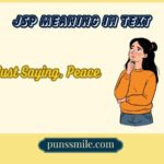 jsp meaning in text