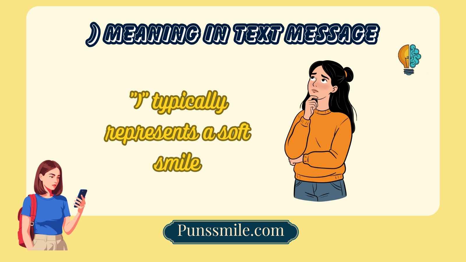 ) meaning in text message