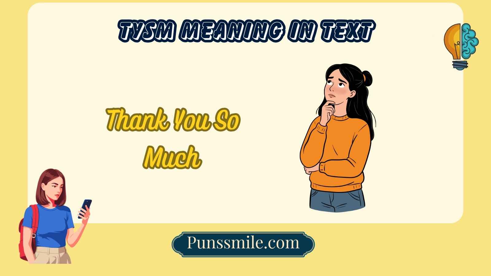tysm meaning in text