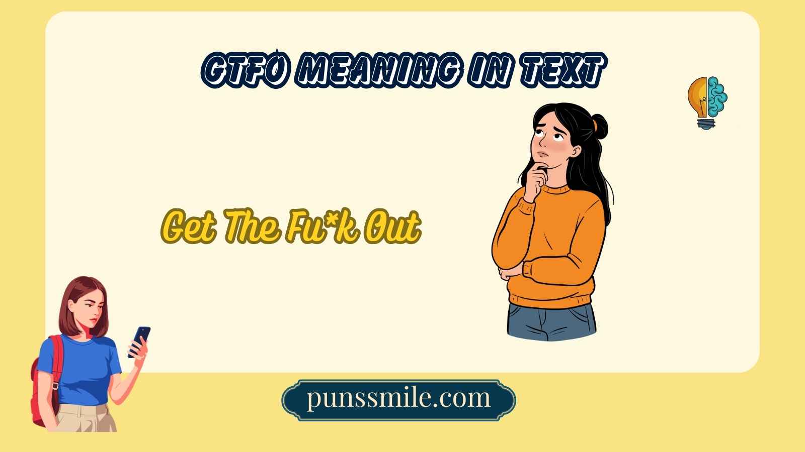 gtfo meaning in text