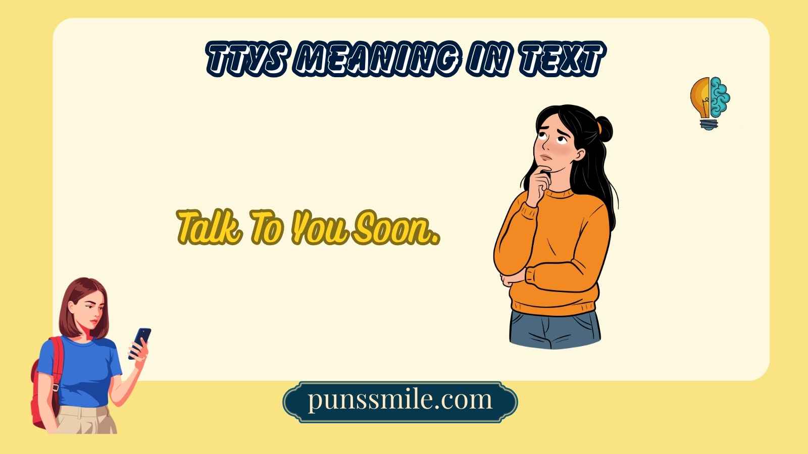 ttys meaning in text