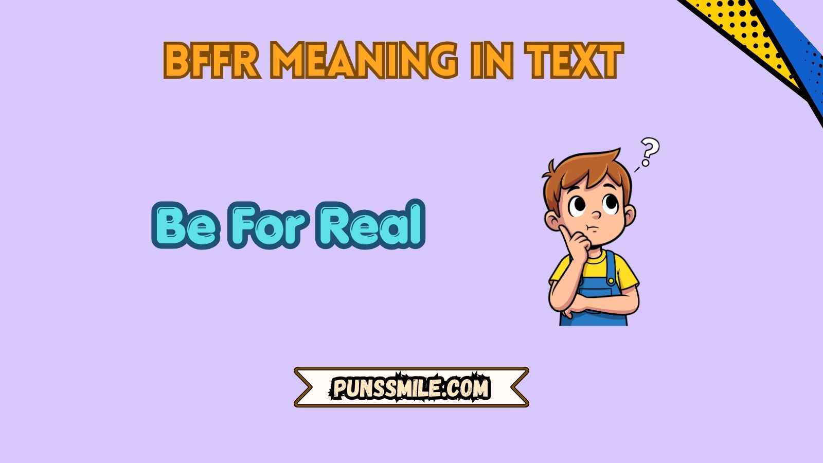 Be For Real.