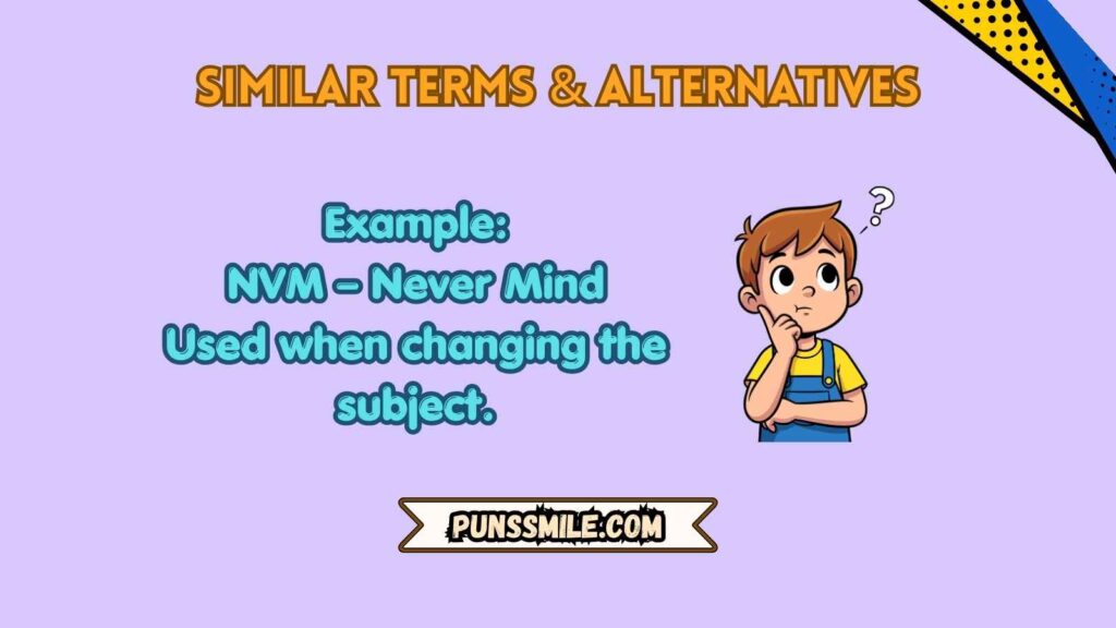 Similar Terms & Alternatives