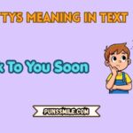 ttys meaning in text