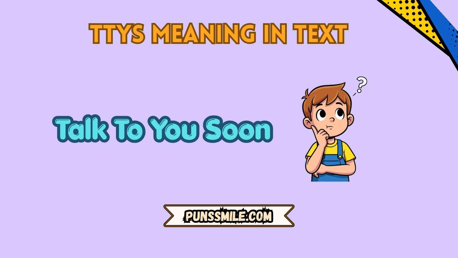 ttys meaning in text