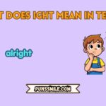 what does ight mean in text