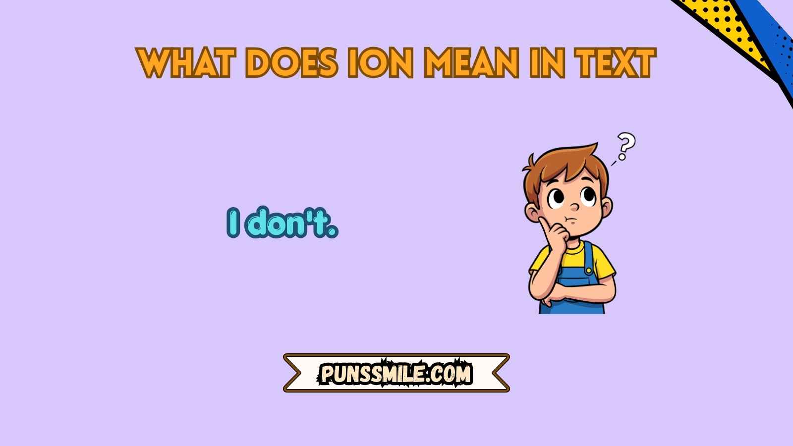 what does ion mean in text