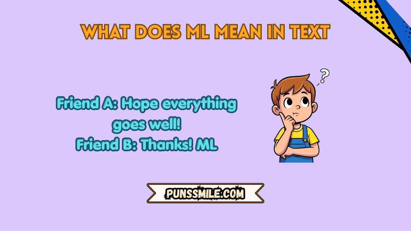 what does ml mean in text