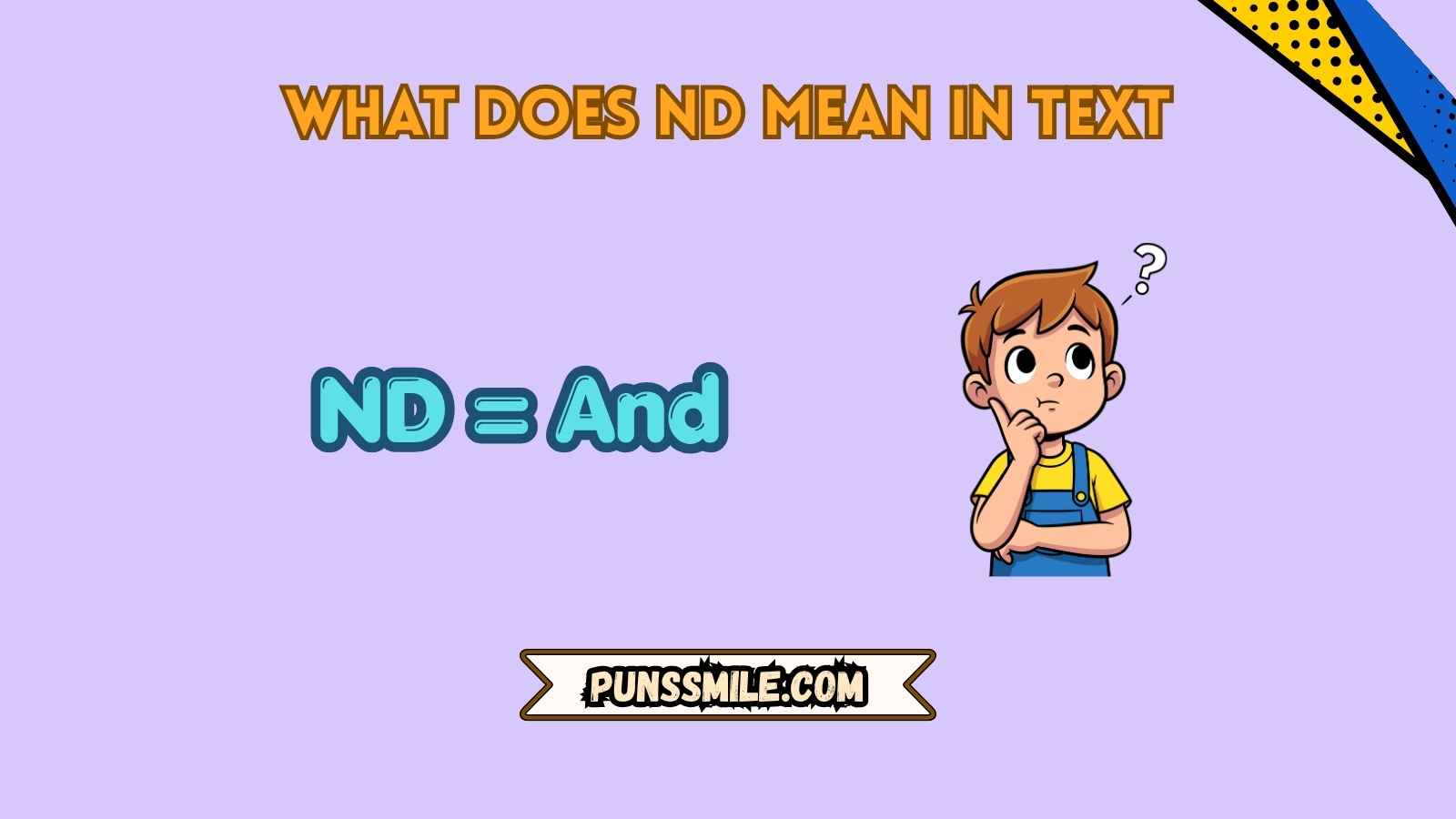 what does nd mean in text