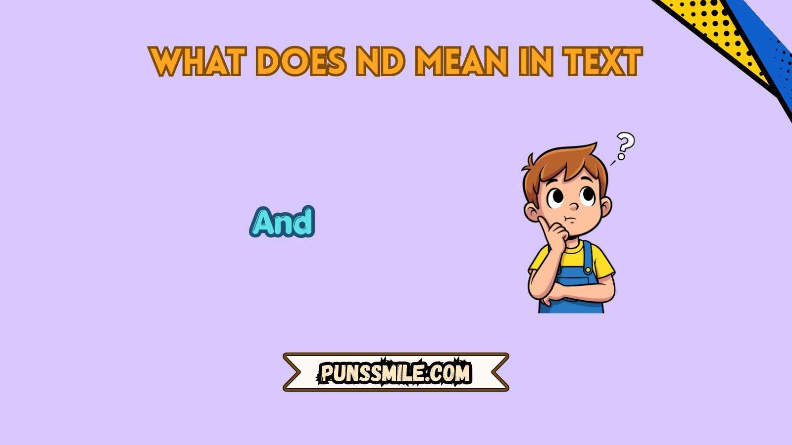 what does nd mean in text