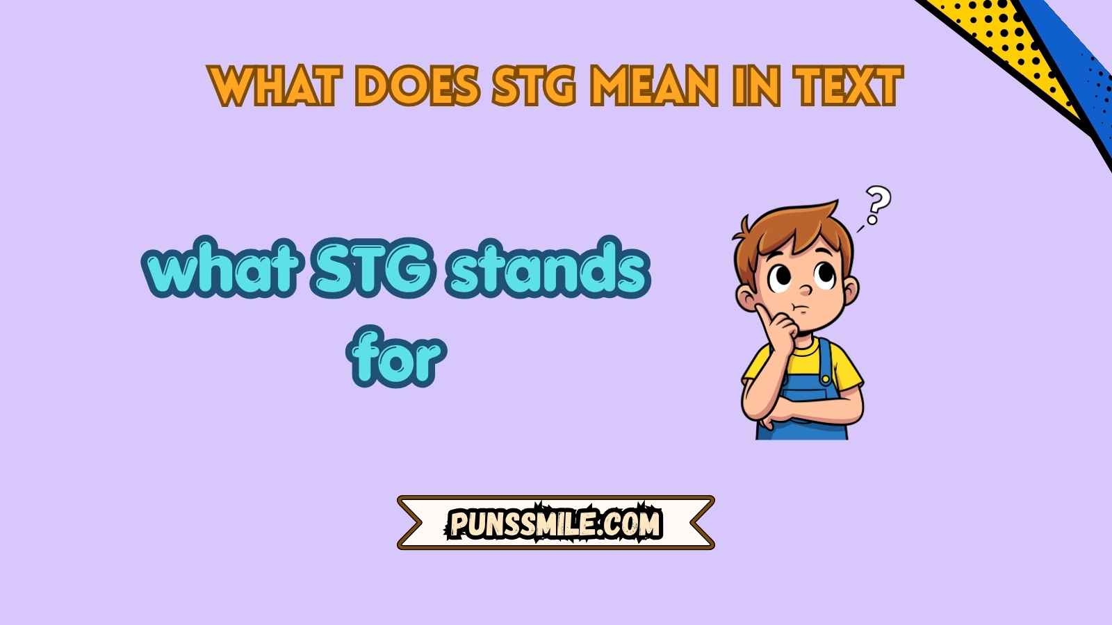 what does stg mean in text