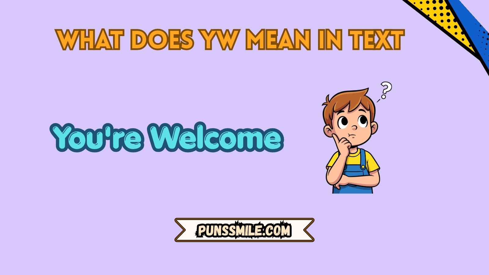what does yw mean in text