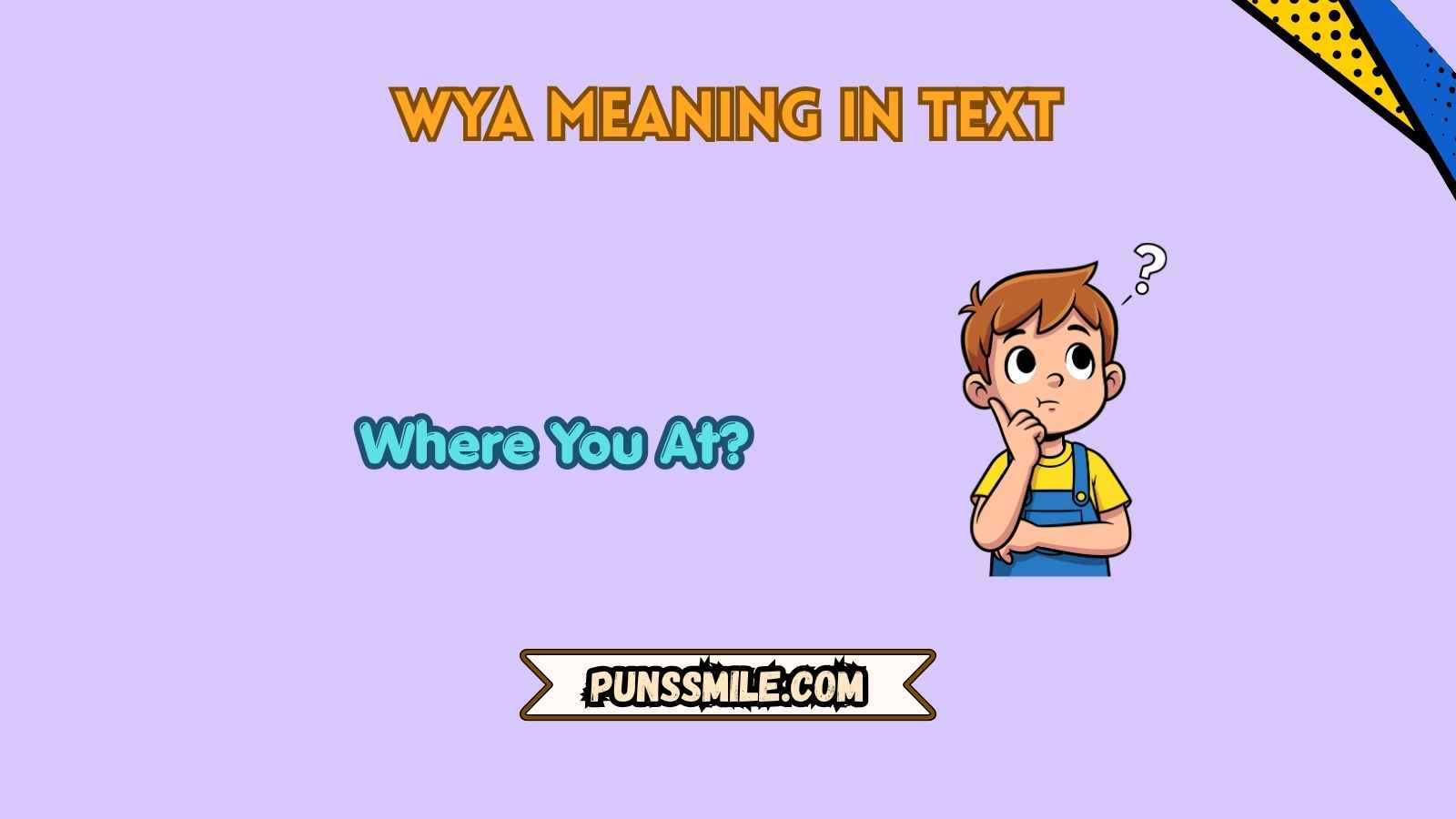 wya meaning in text