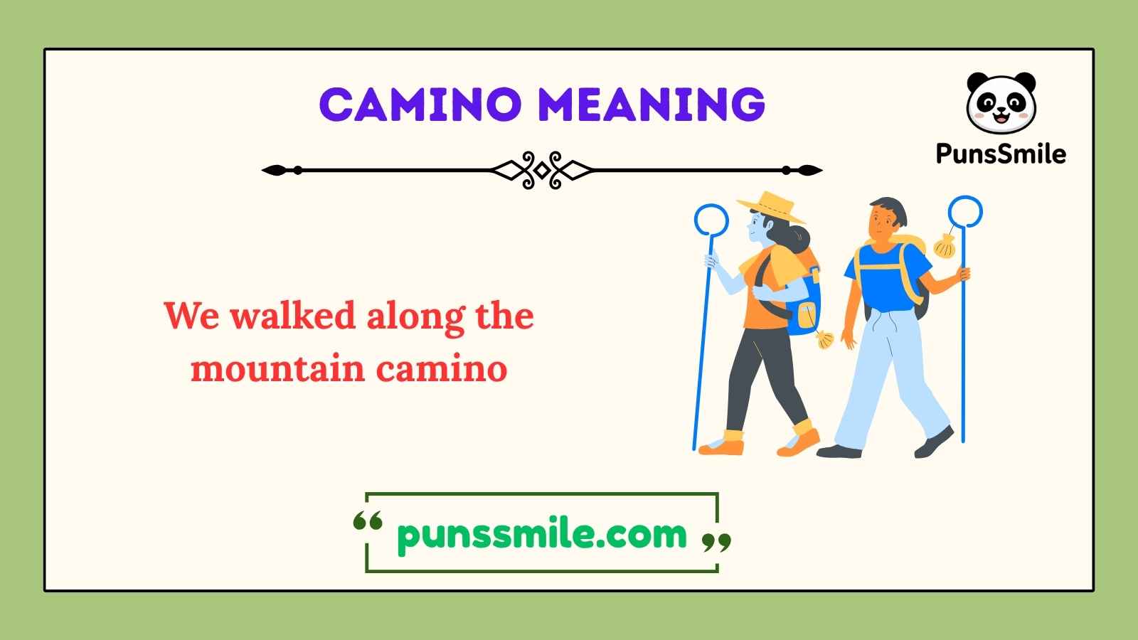 camino meaning