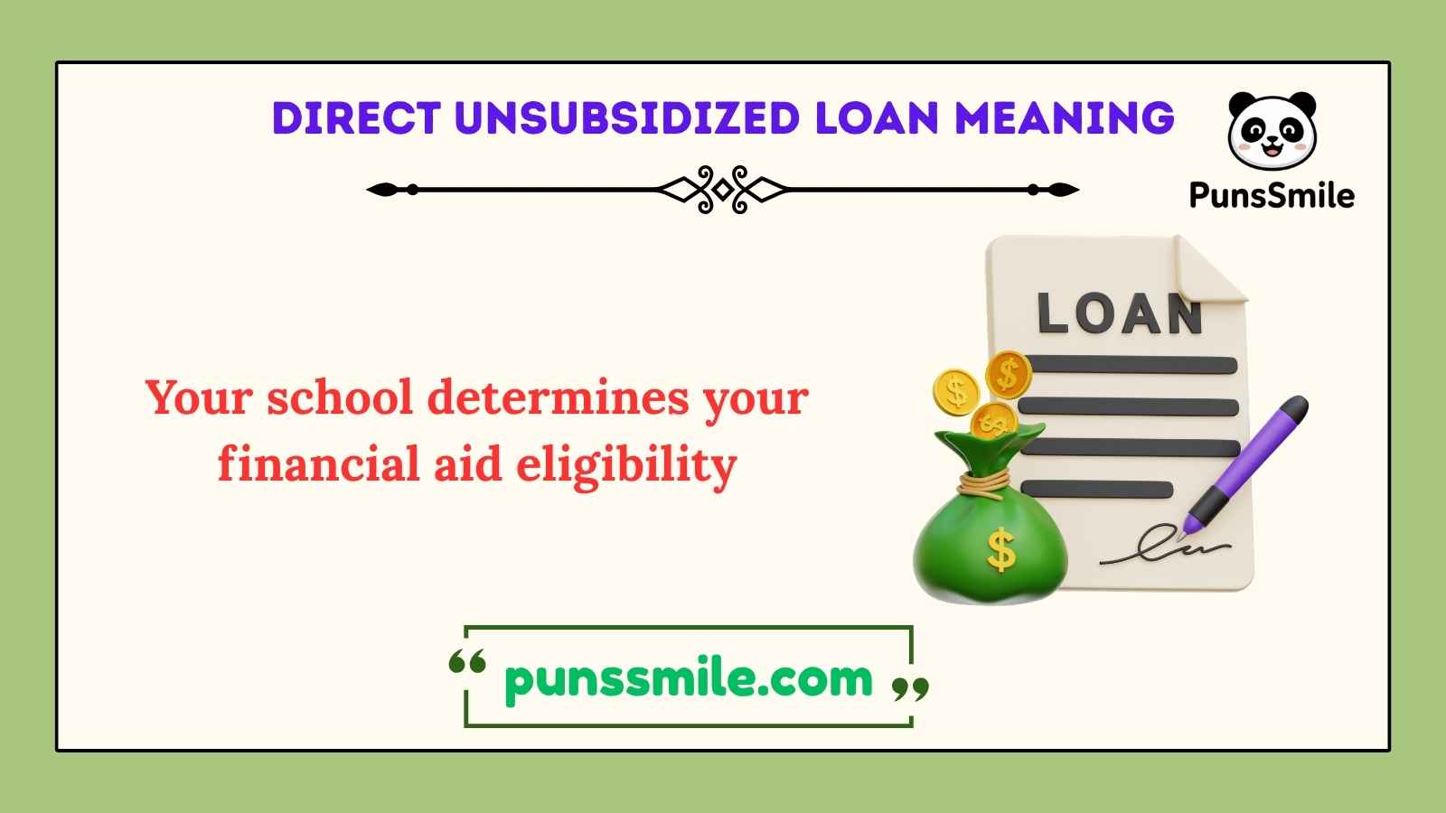 direct unsubsidized loan meaning
