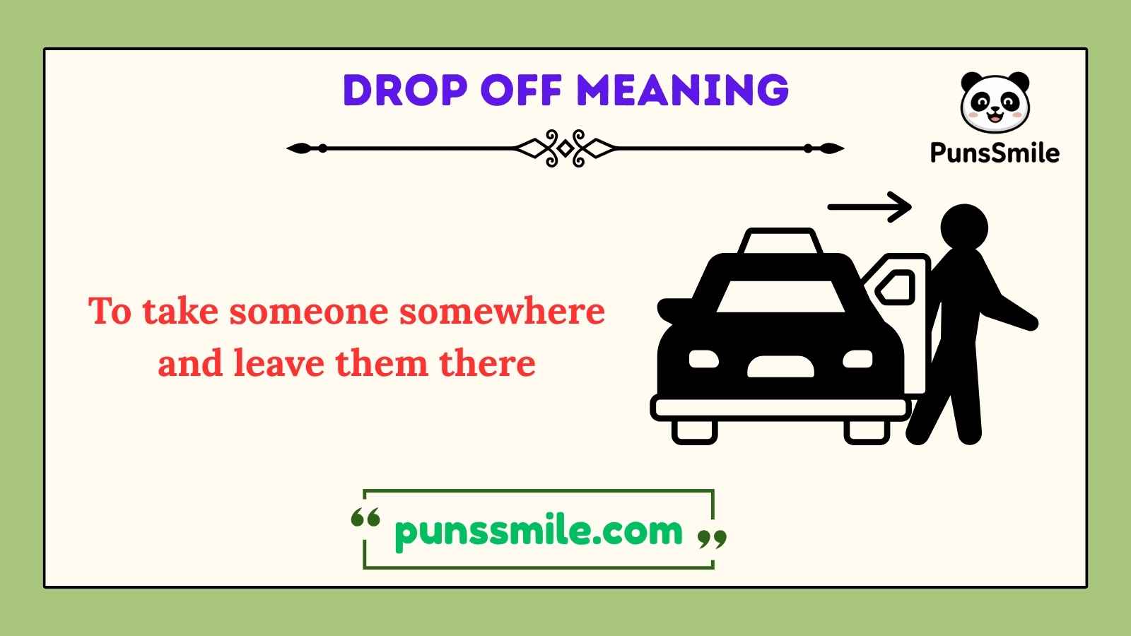 drop off meaning