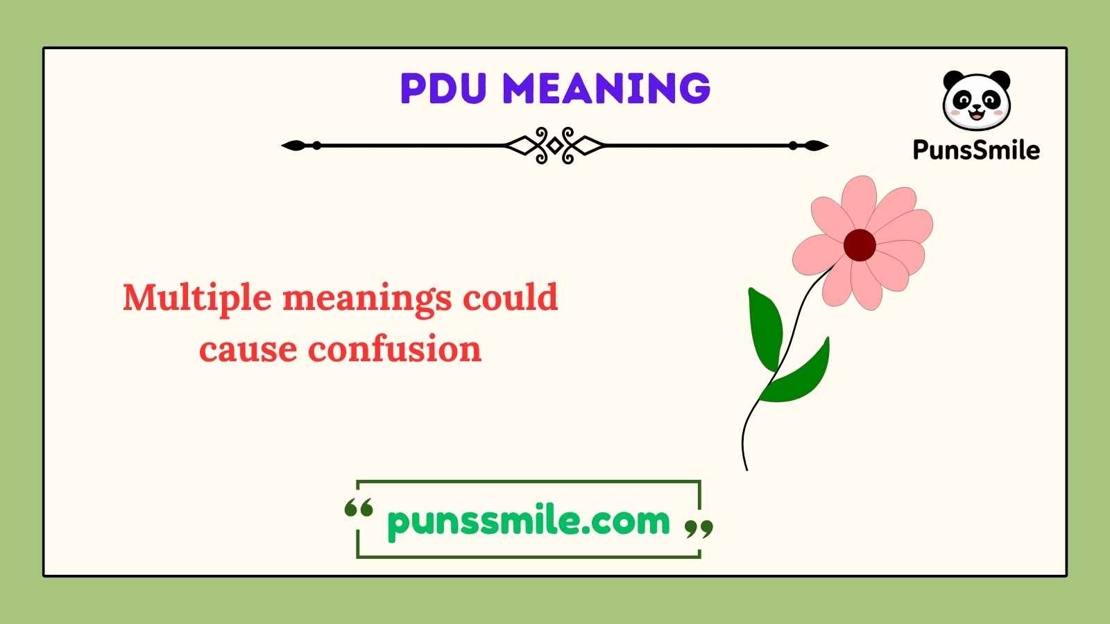 pdu meaning