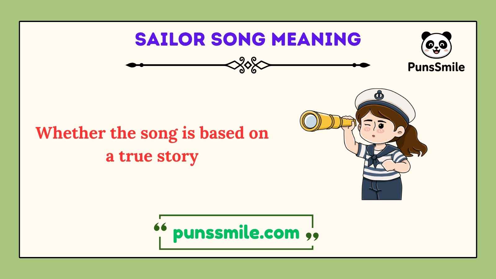 sailor song meaning